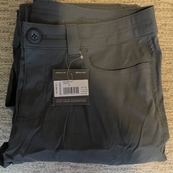Eddie Bauer Guide Pants Graphite Color Size 6 Women’s New - Picture 1 of 5